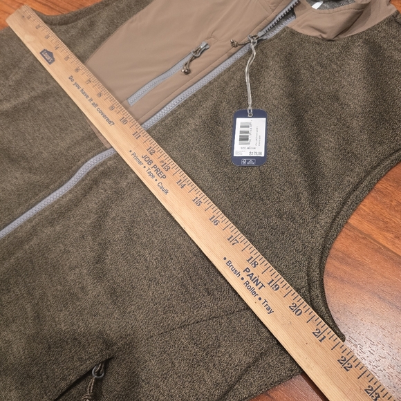 Johnnie-O Glover Vest Full Zip Men's Size M & XL Brown Chest Pocket Golf - Picture 5 of 9